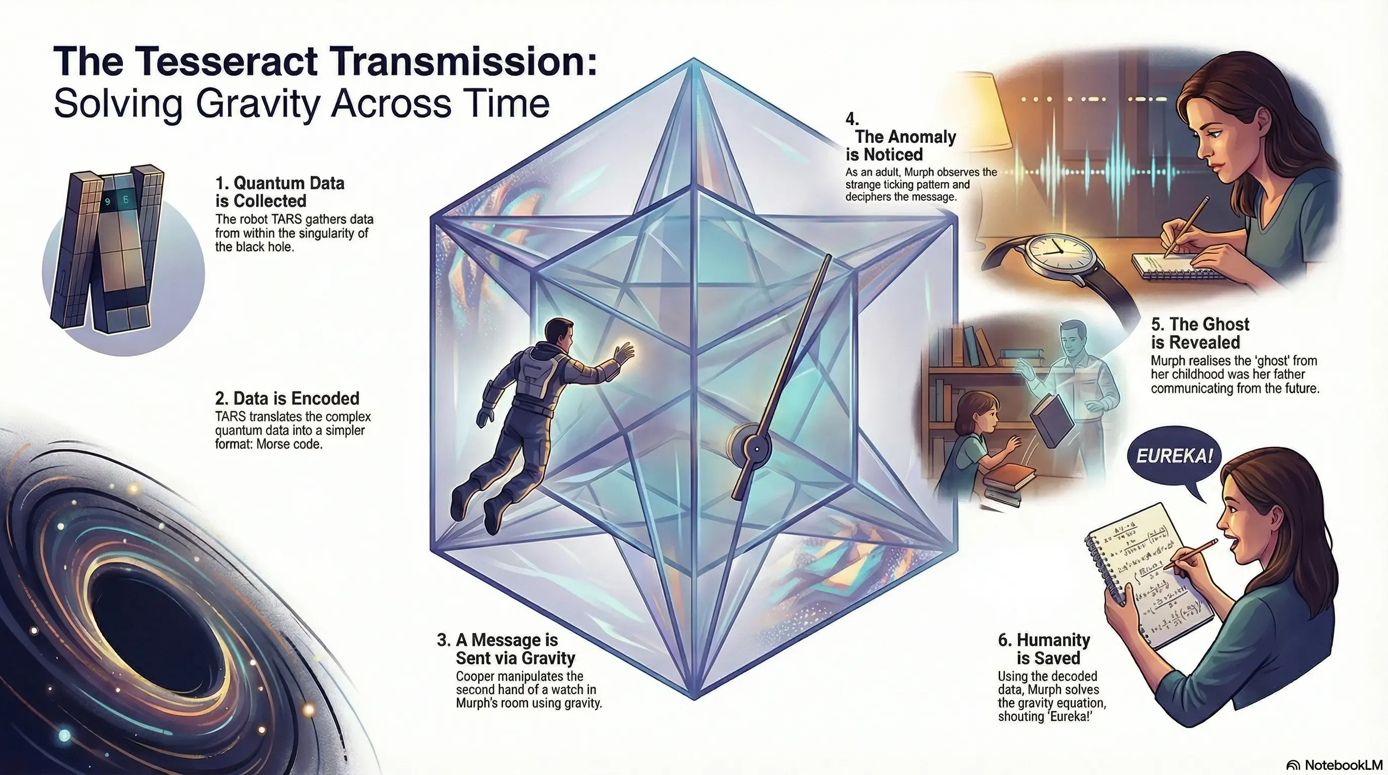 Cooper inside the Tesseract. 